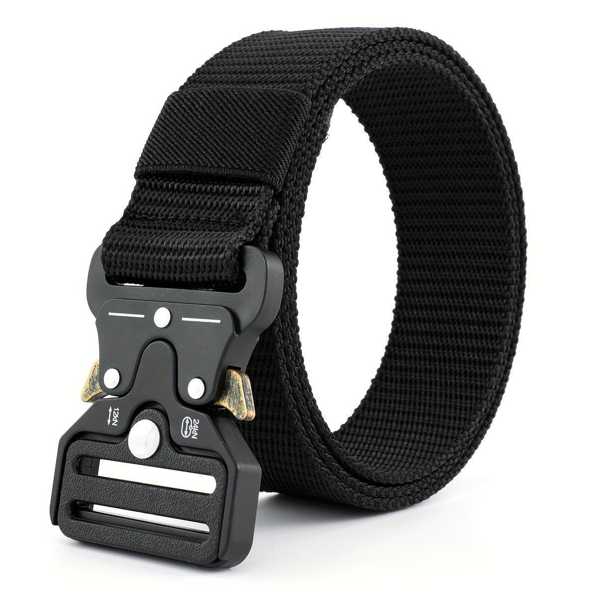 Men'S Accessories Essentials - 120cm Tactical Nylon Belt with Metal