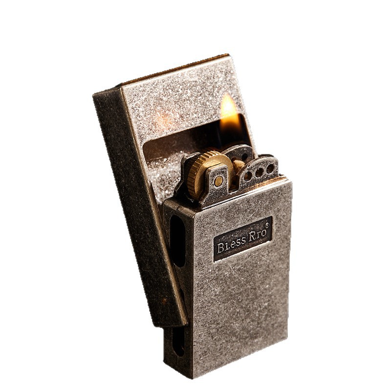 Men Accessories Drawer - Retro Grinding Wheel Lighter Old-Fashioned Drawer