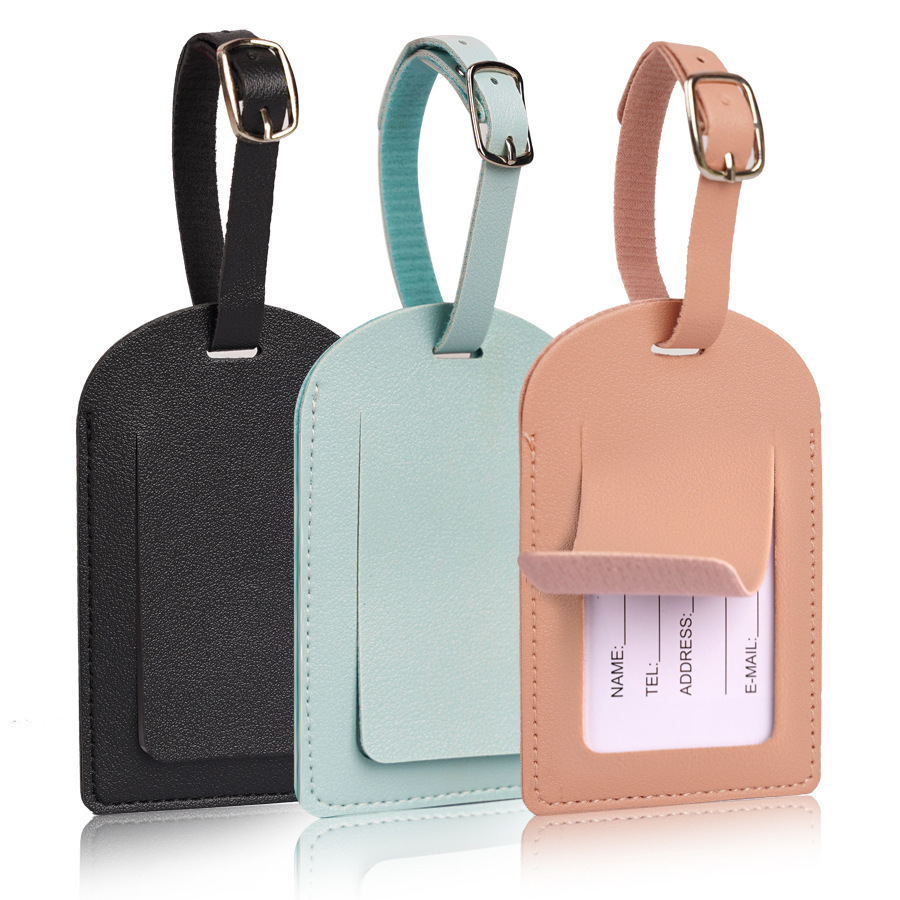 Men Accessories Name - Women Men Luggage Tags PU Leather
