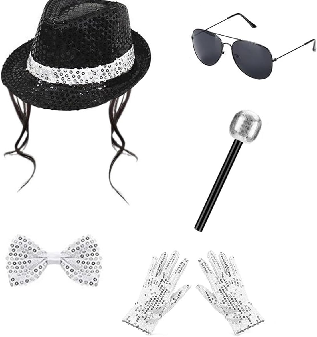 Men'S Accessories In The 80S - Mens Dance Star Costume Halloween 80s