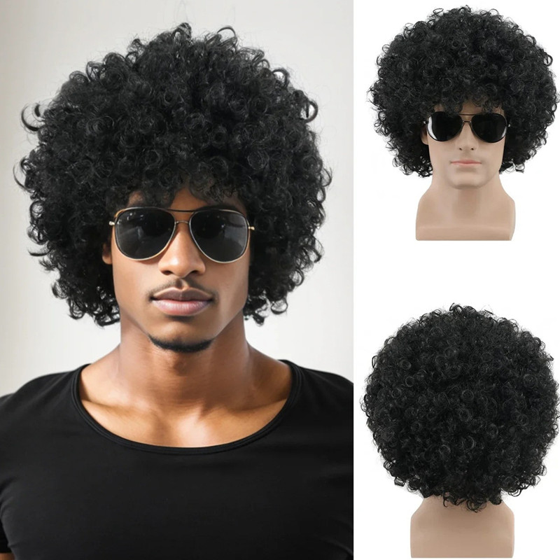 Men'S Accessories In The 80S - Unisex Big Curly Afro Wig -
