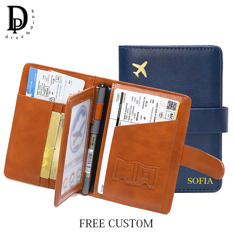 Men'S Accessories Wallet - Custom Letters Travel Passport Wallet Fashion