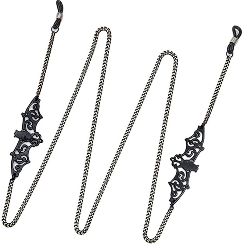 Men Accessories Neck Chain - 1-10PCS Gothic Bat Eyeglass Chain for