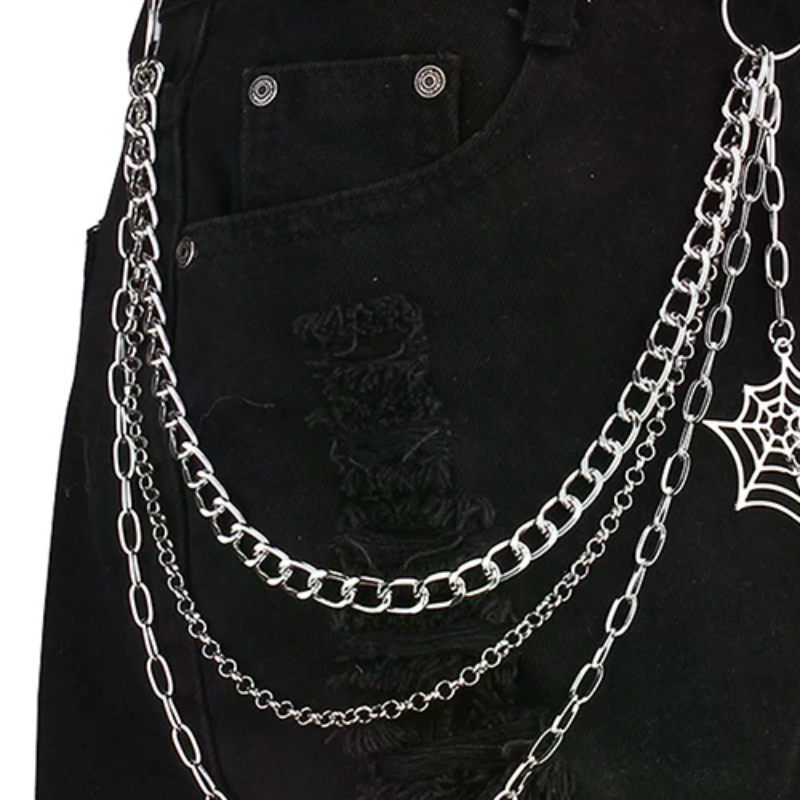 Men Accessories Chain - Fashion Punk Metal Pants Chain Hip