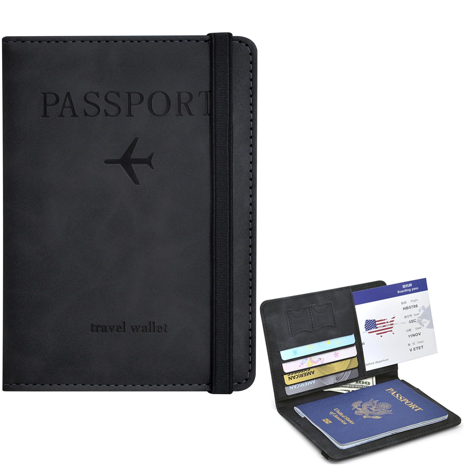 Men'S Accessories Essentials - Passport Holder Wallet Cover Travel Essentials