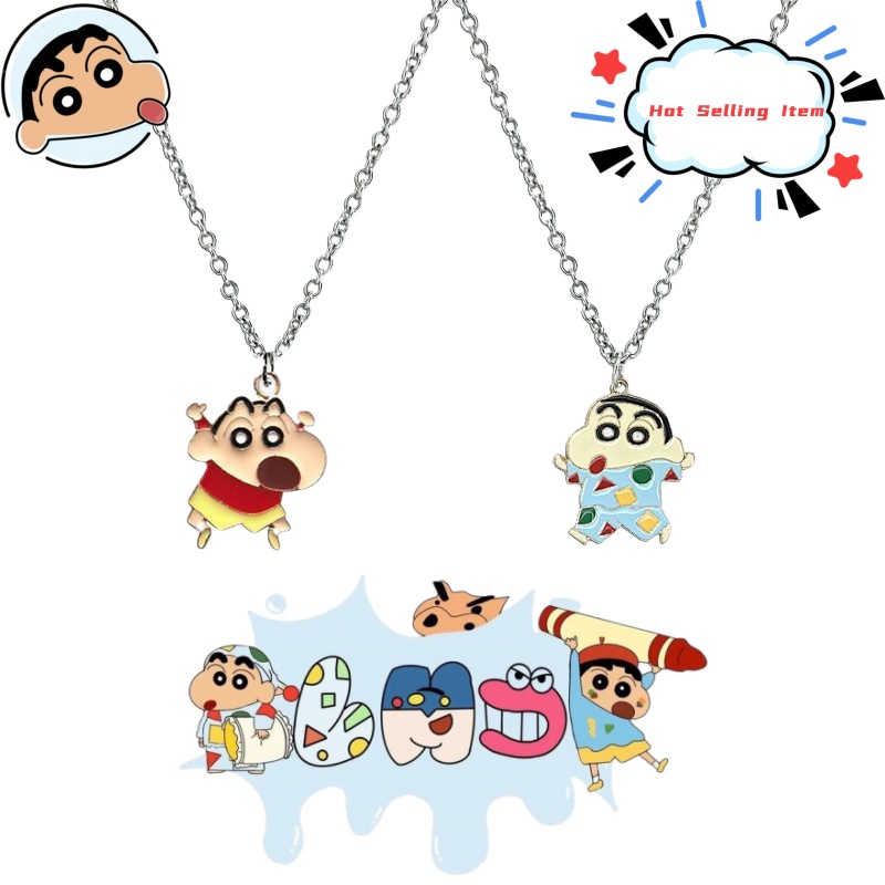 Men'S Accessories Best - Crayon Shin-chan cartoon necklace ins cute