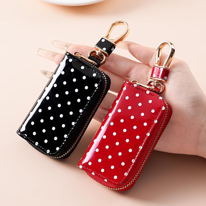 Men Accessories Store - Polka Dot Glossy Patent Leather Key