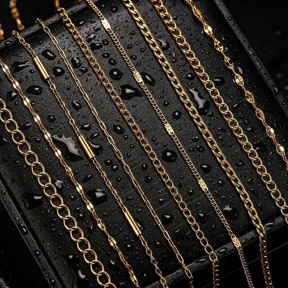 Men Accessories Chain - 2meter Stainless Steel Lips NK Long