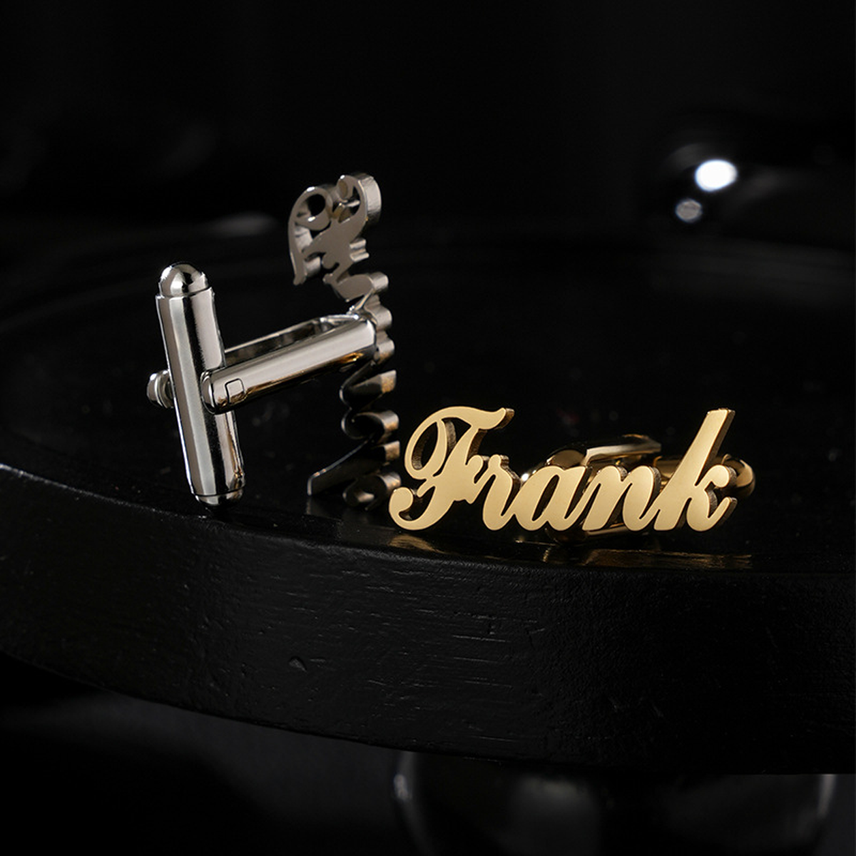 Men Accessories Name - 1 Pair Custom Name Cufflinks Men