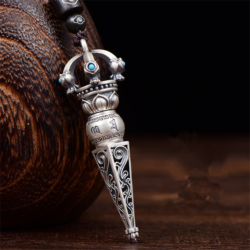 Men Accessories Neck Chain - Six-character Truth Vajra Pestle Pendant For