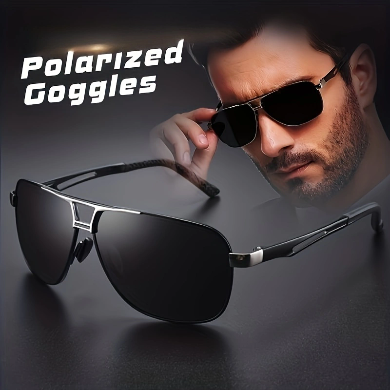 Sunglasses Polarized Men - Fashion Metal Sunglasses for Men Big