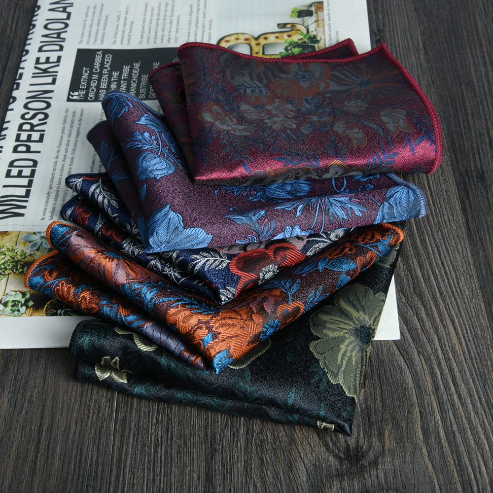 Men'S Accessories Office - Jacquard Cotton Pocket Square for Men