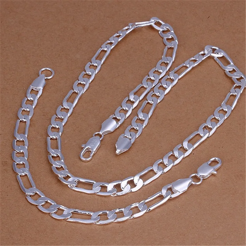Men'S Accessories Office - 925 sterling Silver classic 8MM chain