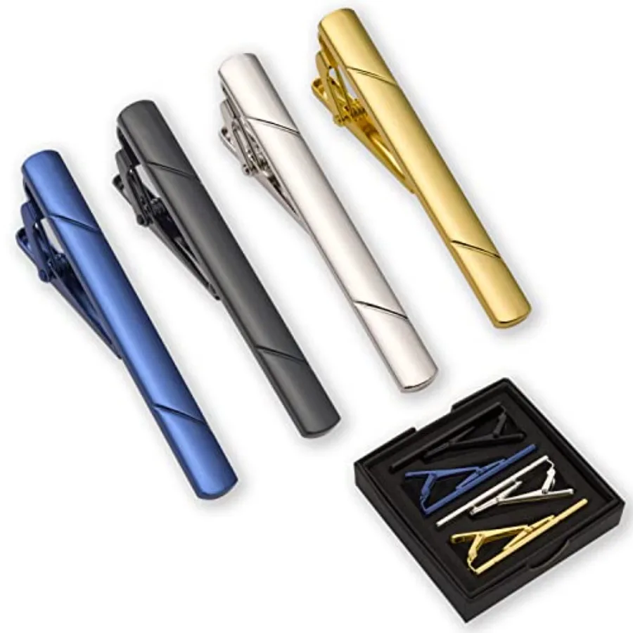Men'S Accessories Fashion - 4Pcs Tie Clips For Men Tie