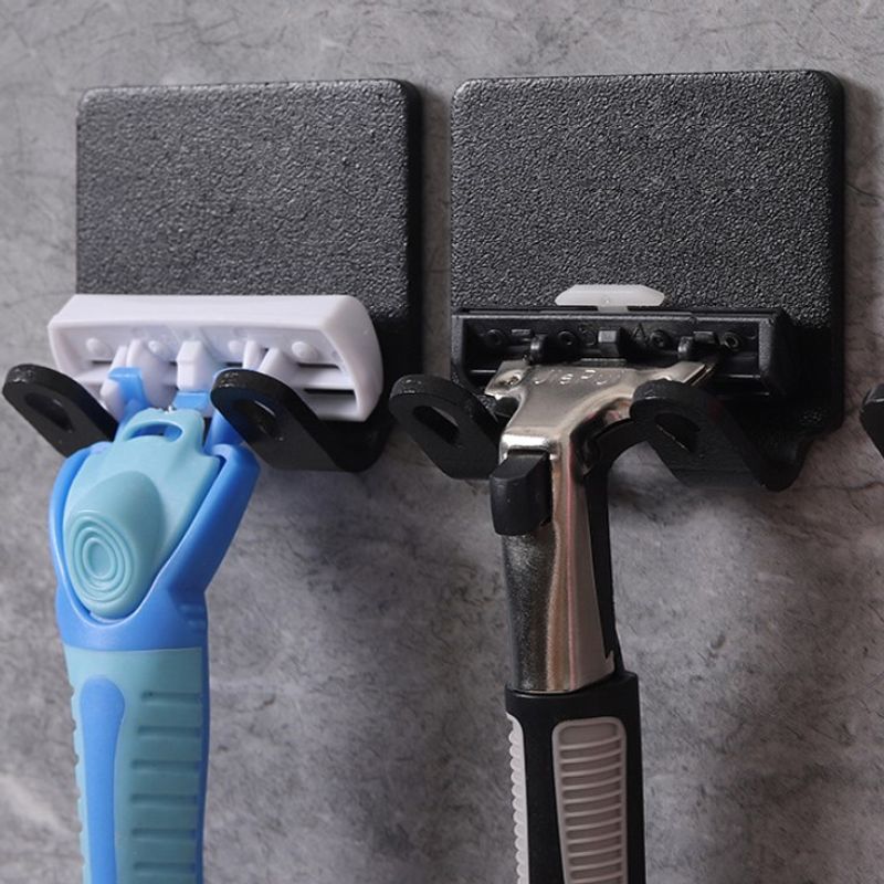 Men'S Accessories Rack - 2pcs Punch Free Razor Holder Storage