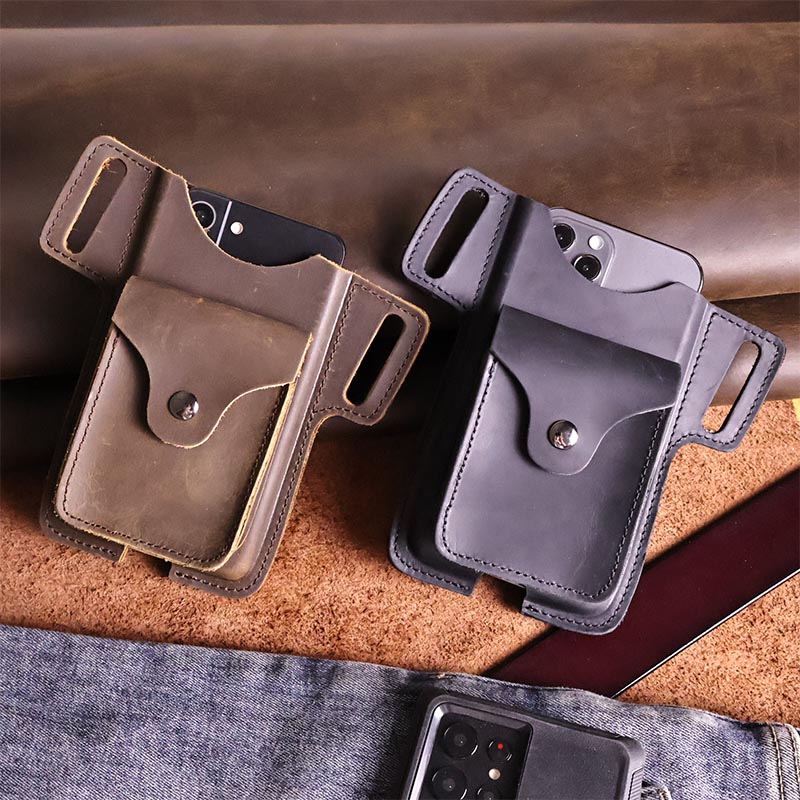 Men'S Accessories Wallet - 1pcVintage top-grade cowhide fixed waistband men's