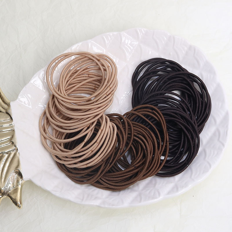 Men Accessories Kit - 100PCS/Set Hair Ties Elastic Rubber Bands