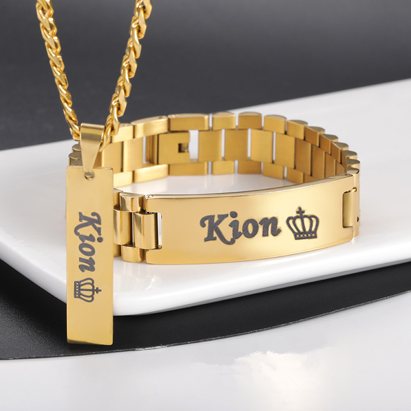 Men Accessories Name - Custom Men Name Necklace Big Bangle