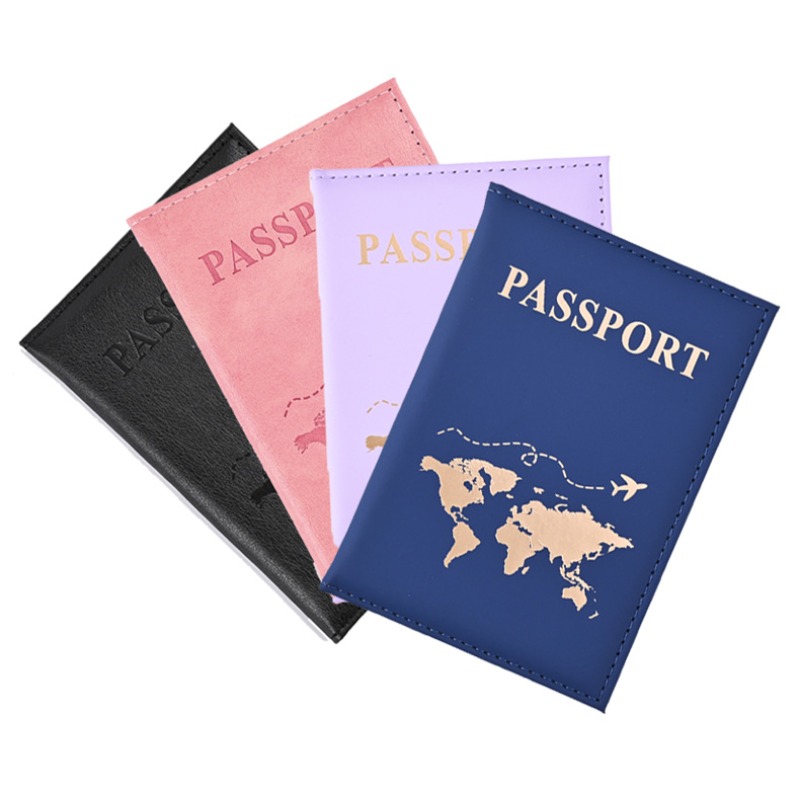 Men'S Accessories Wallet - Fashion Passport Holder with Letter Print