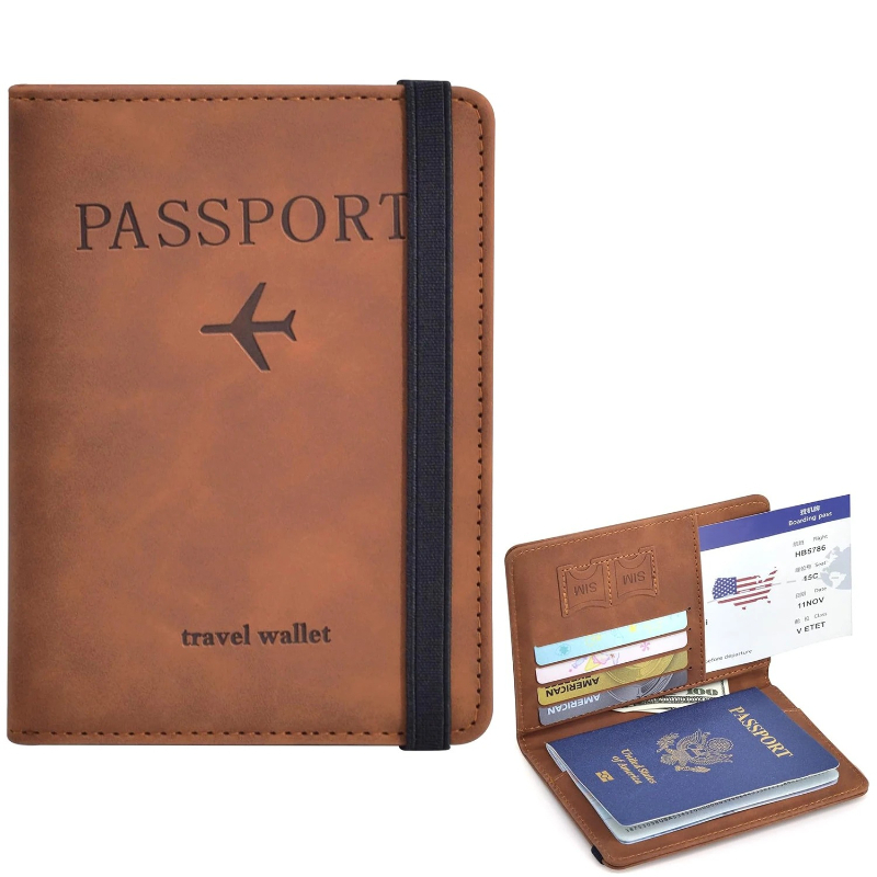 Men'S Accessories Essentials - Travel Passport Holder Wallet Cover Case