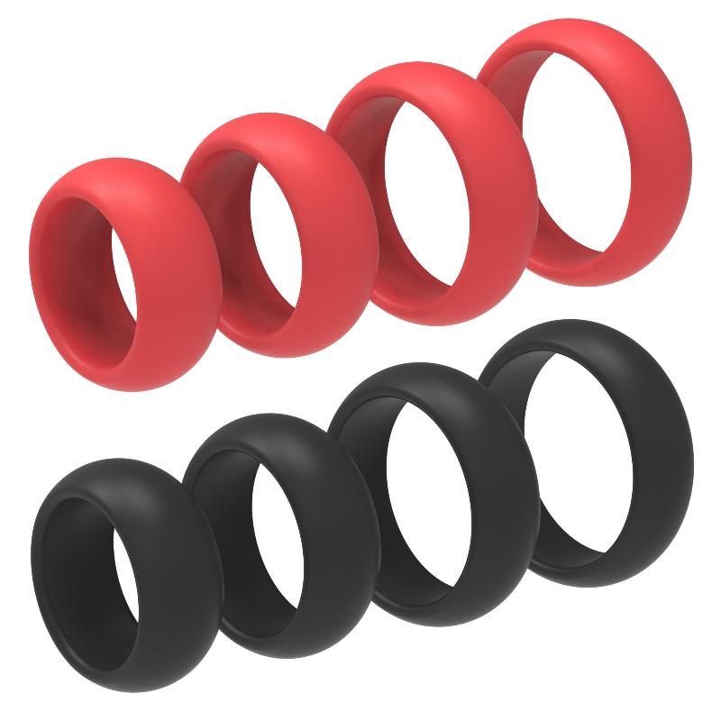Men Accessories Combo - 4Pcs Silicone Penis Ring Set for