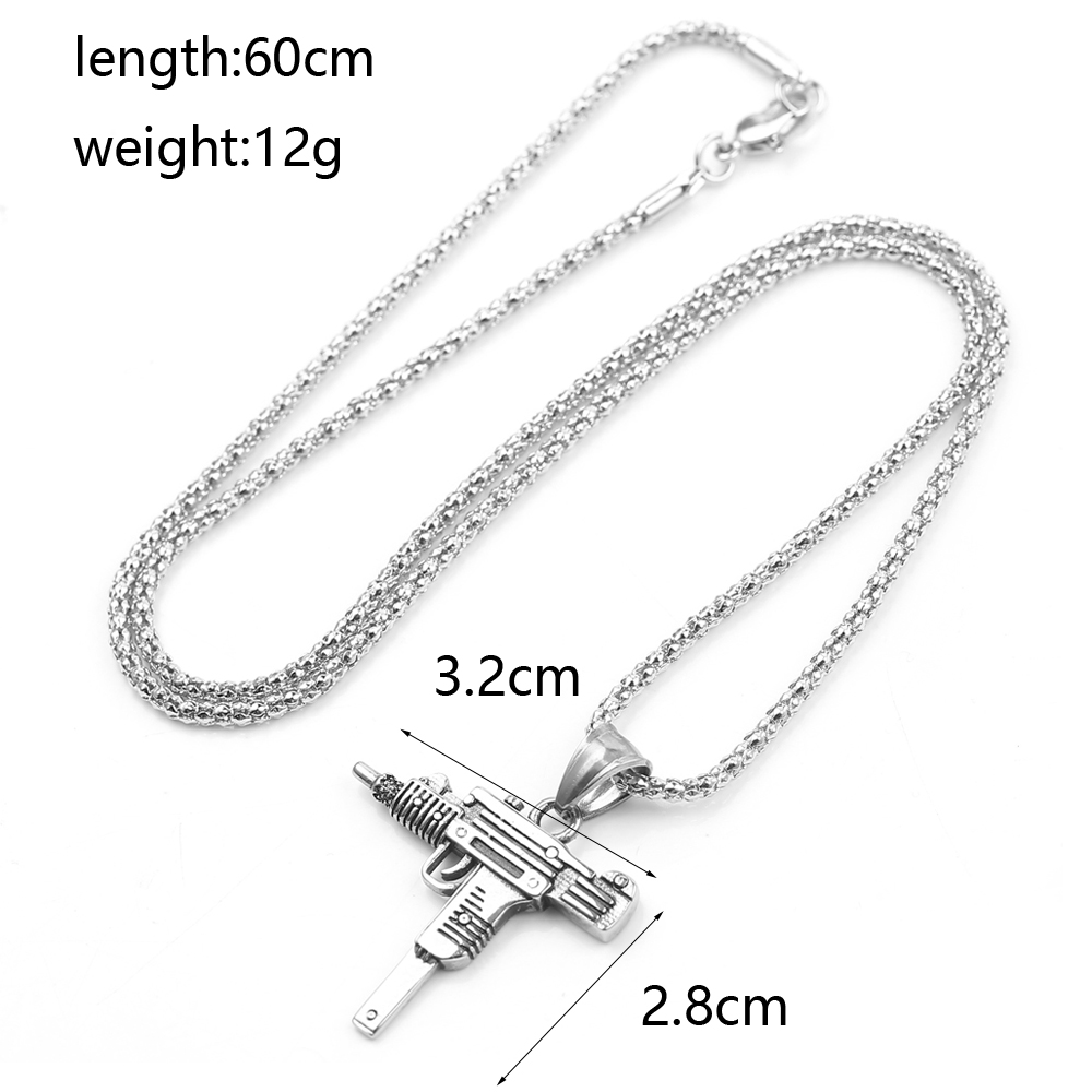 Punk Uzi Pistol Machine Gun Ne - Men'S Accessories Fashion review and price