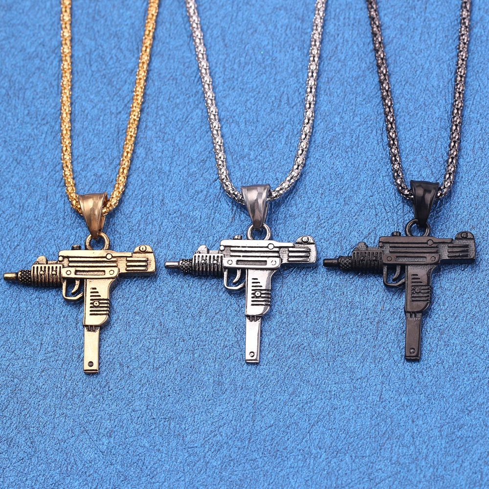 Punk Uzi Pistol Machine Gun Ne - Men'S Accessories Fashion review and price