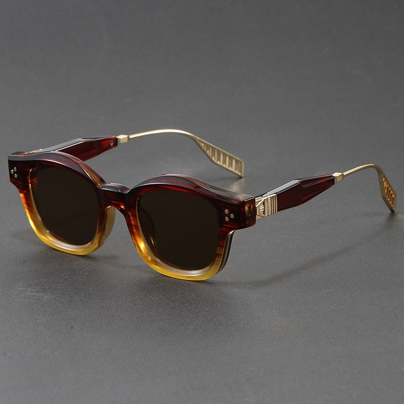 Retro Square Acetate Sunglasse - Sunglasses Polarized Men review and price