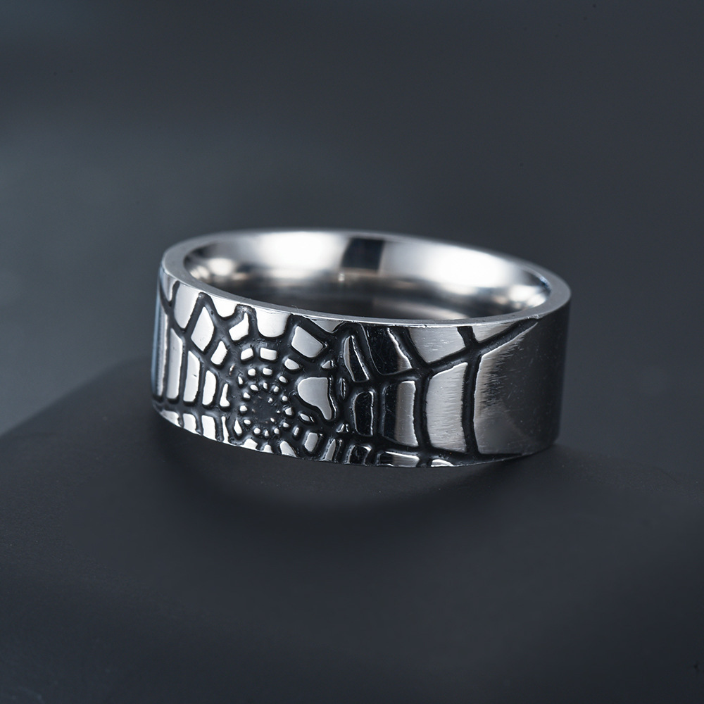 Stainless Steel Simple Spider  - Men Accessories Name review and price
