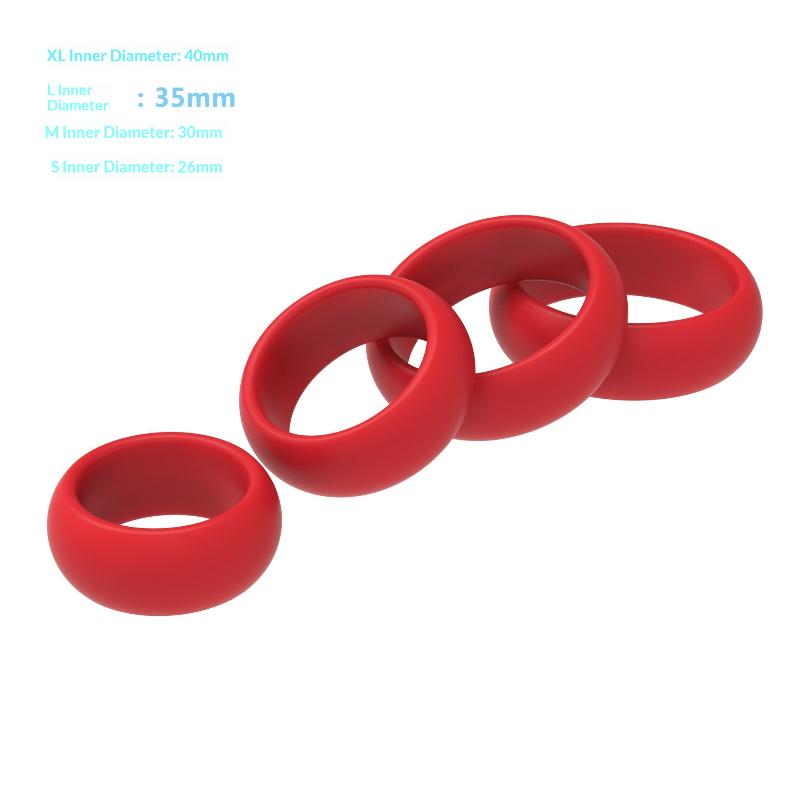 4Pcs Silicone Penis Ring Set f - Men Accessories Combo review and price
