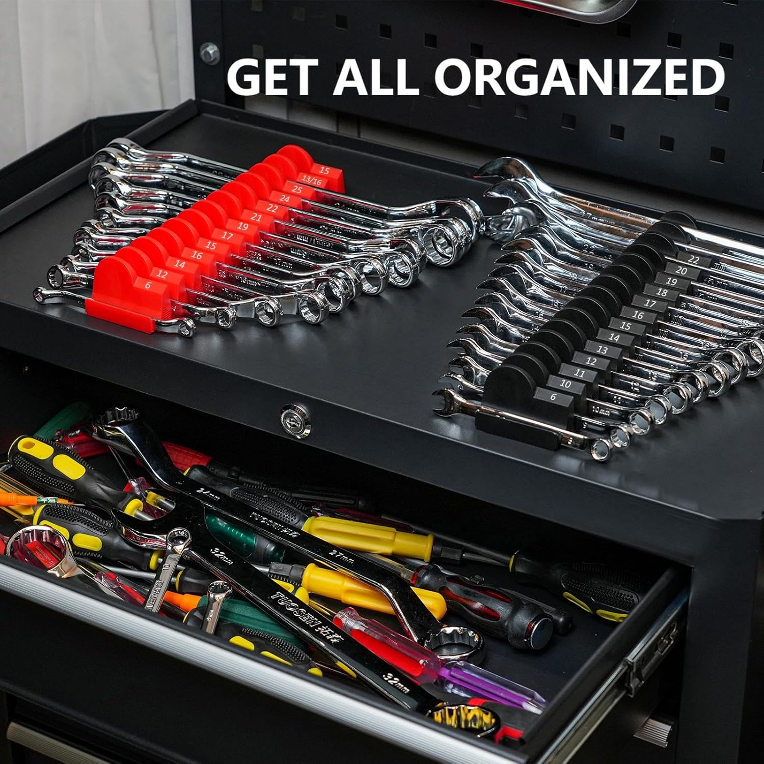 48Pcs Modular Wrench Organizer - Men Accessories Drawer review and price