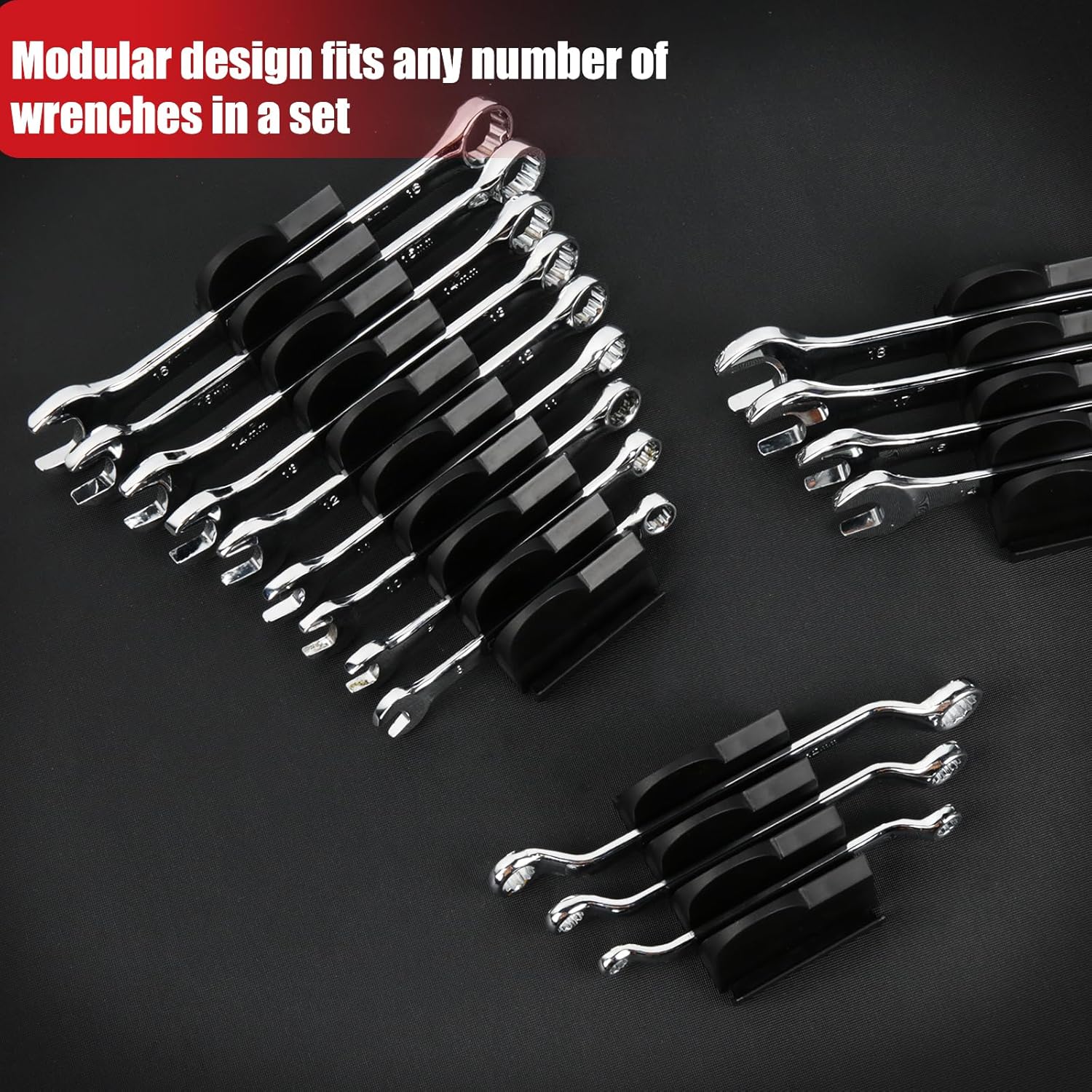 48Pcs Modular Wrench Organizer - Men Accessories Drawer review and price