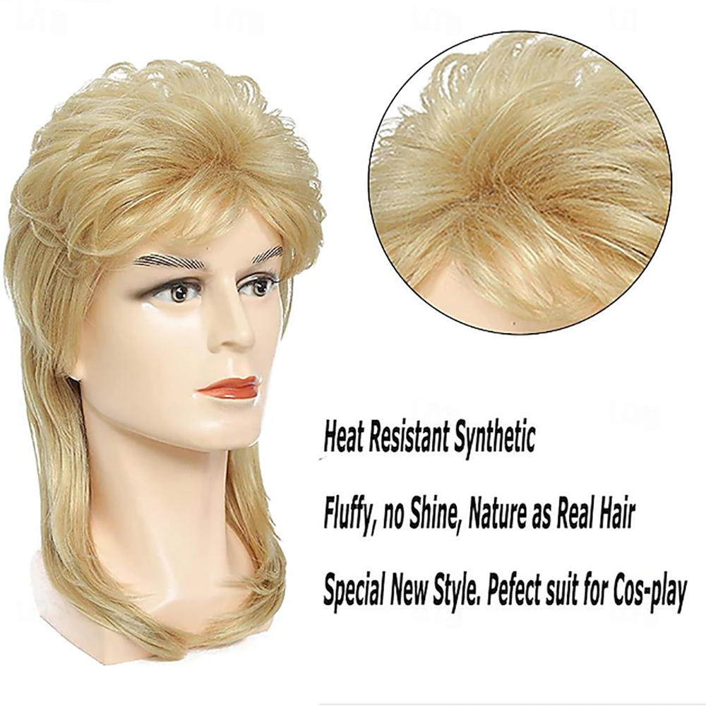 HAIRJOY Synthetic Hair Mullet  - Men'S Accessories In The 80S review and price
