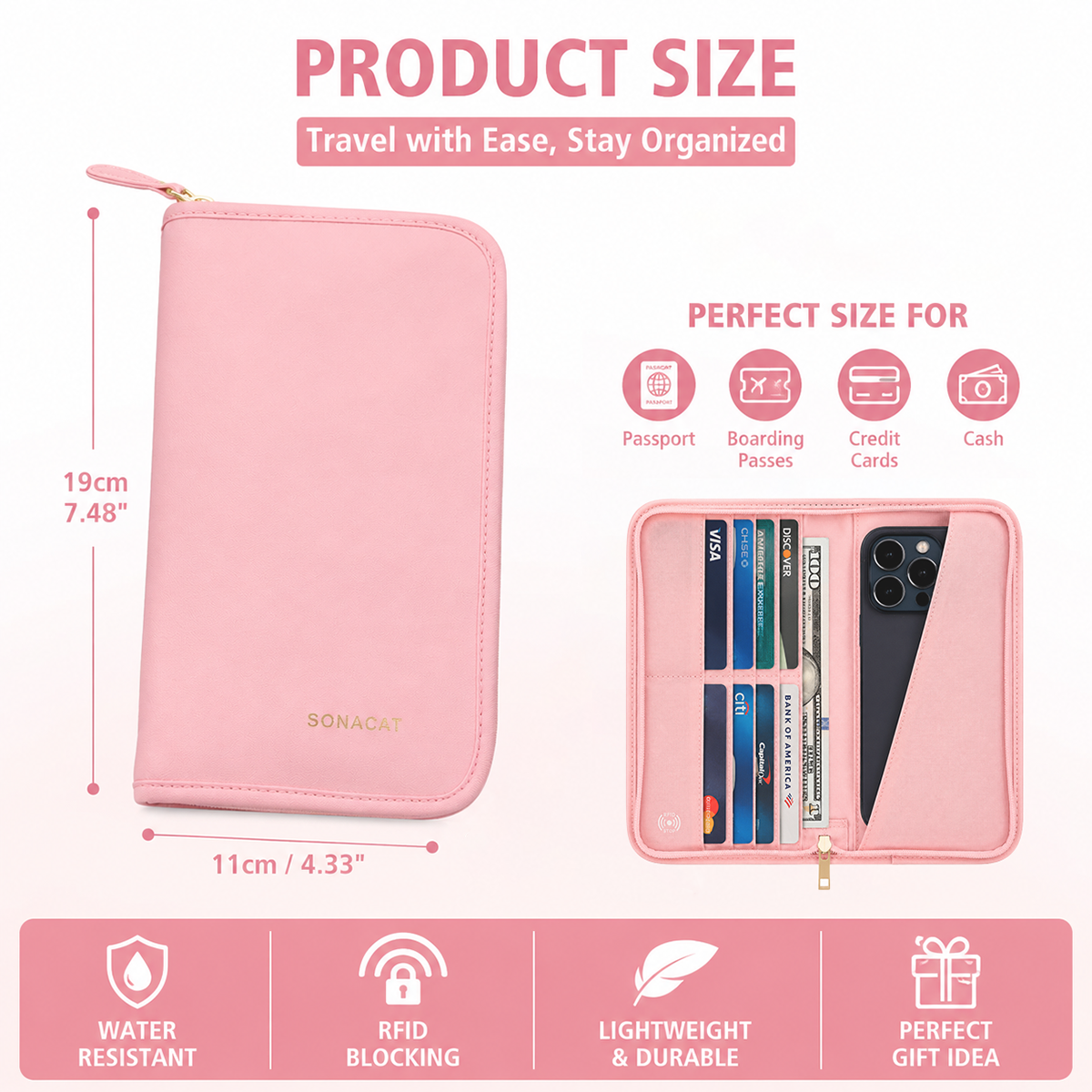RFID Blocking Passport Holder  - Men'S Accessories Wallet review and price