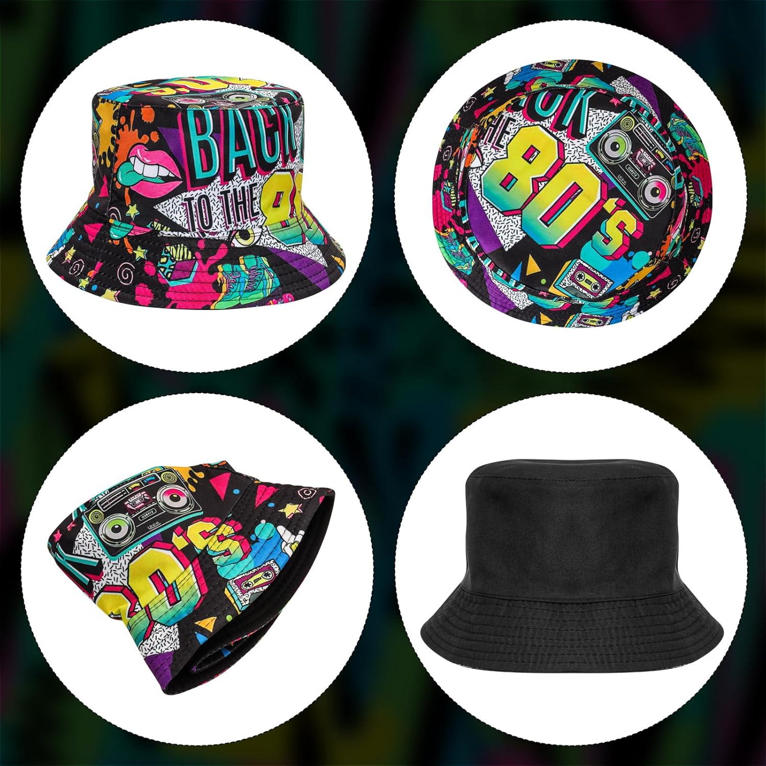 Fashion 80s 90s Bucket-Hat Fis - Men'S Accessories In The 80S review and price