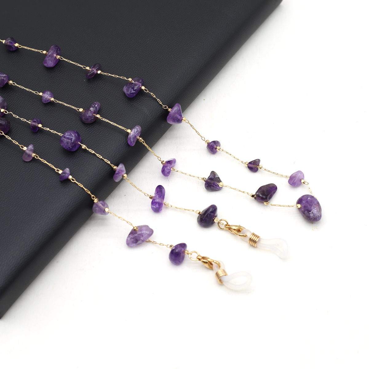 Natural Amethyst Stone Beaded  - Men Accessories Chain review and price