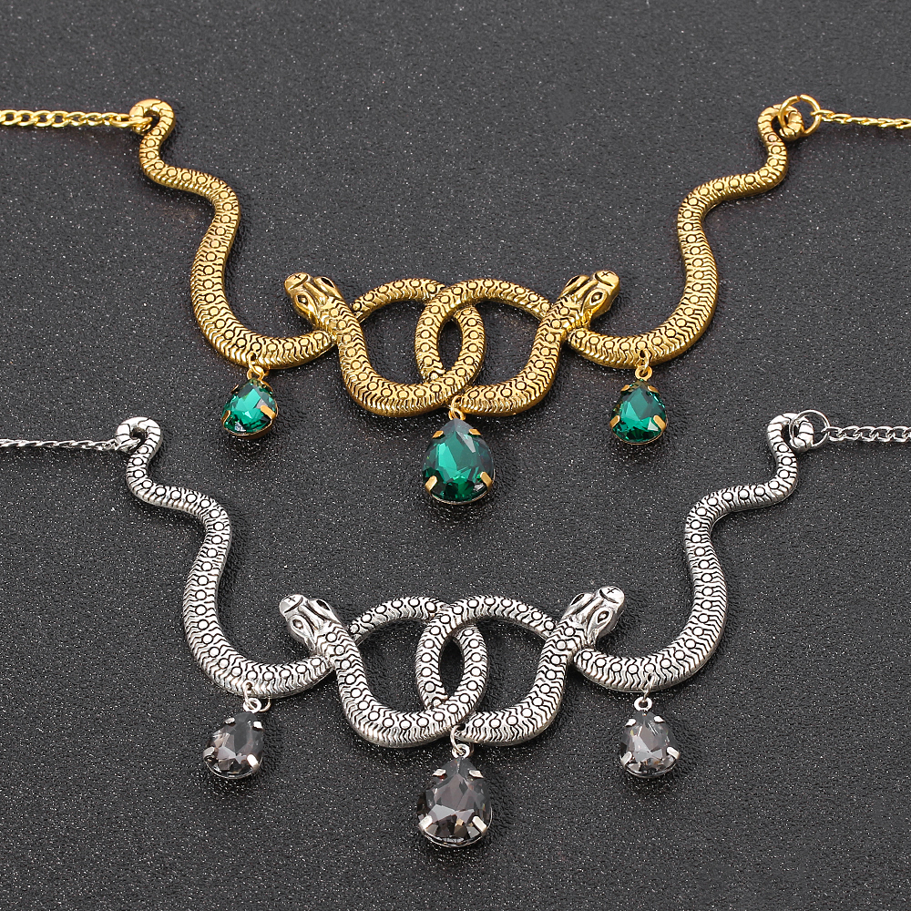 Vintage Snake Personality Neck - Men Accessories Pendant review and price