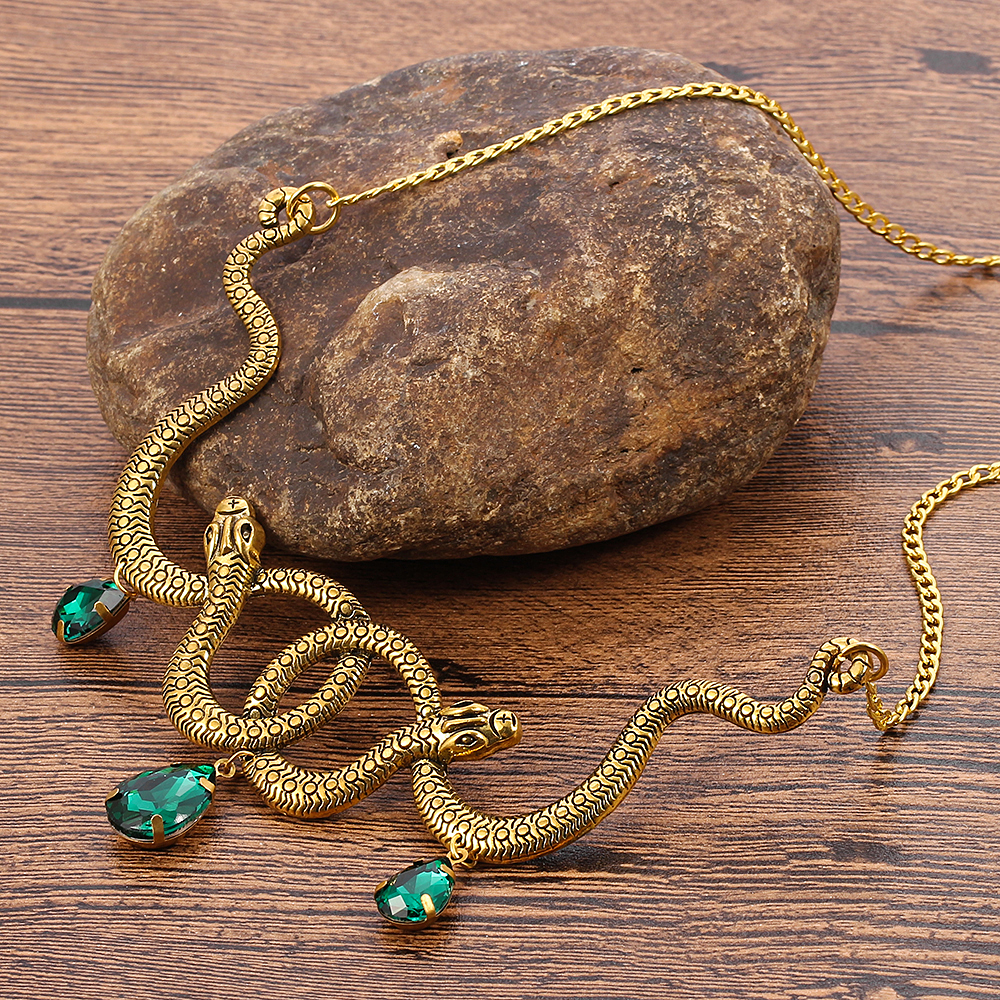 Vintage Snake Personality Neck - Men Accessories Pendant review and price
