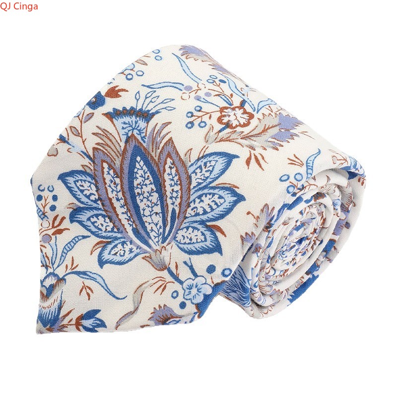 Elegant Blue & Beige Floral Pa - Men'S Accessories Essentials review and price