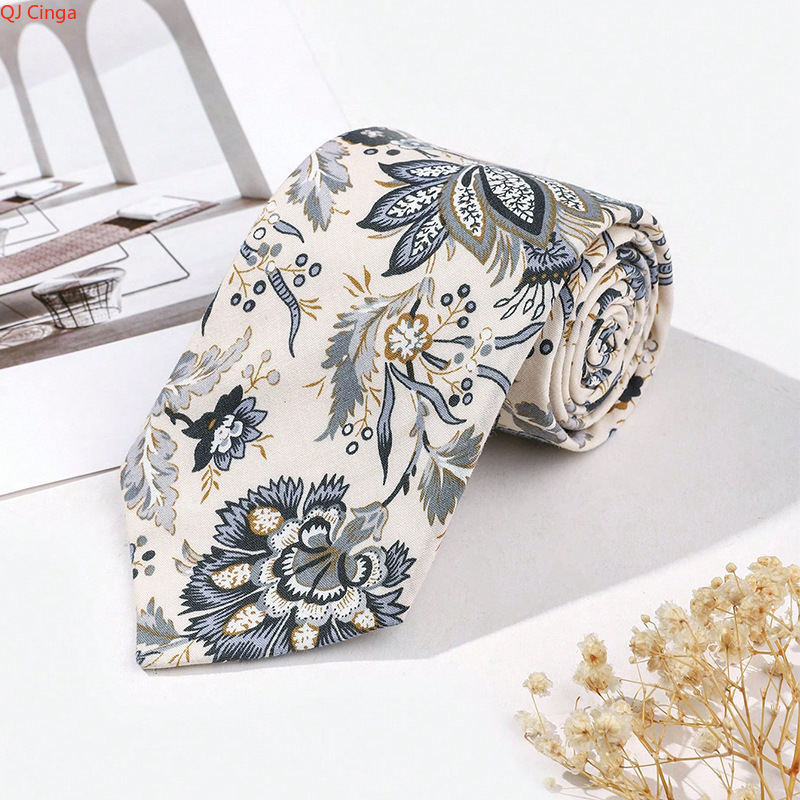 Elegant Blue & Beige Floral Pa - Men'S Accessories Essentials review and price