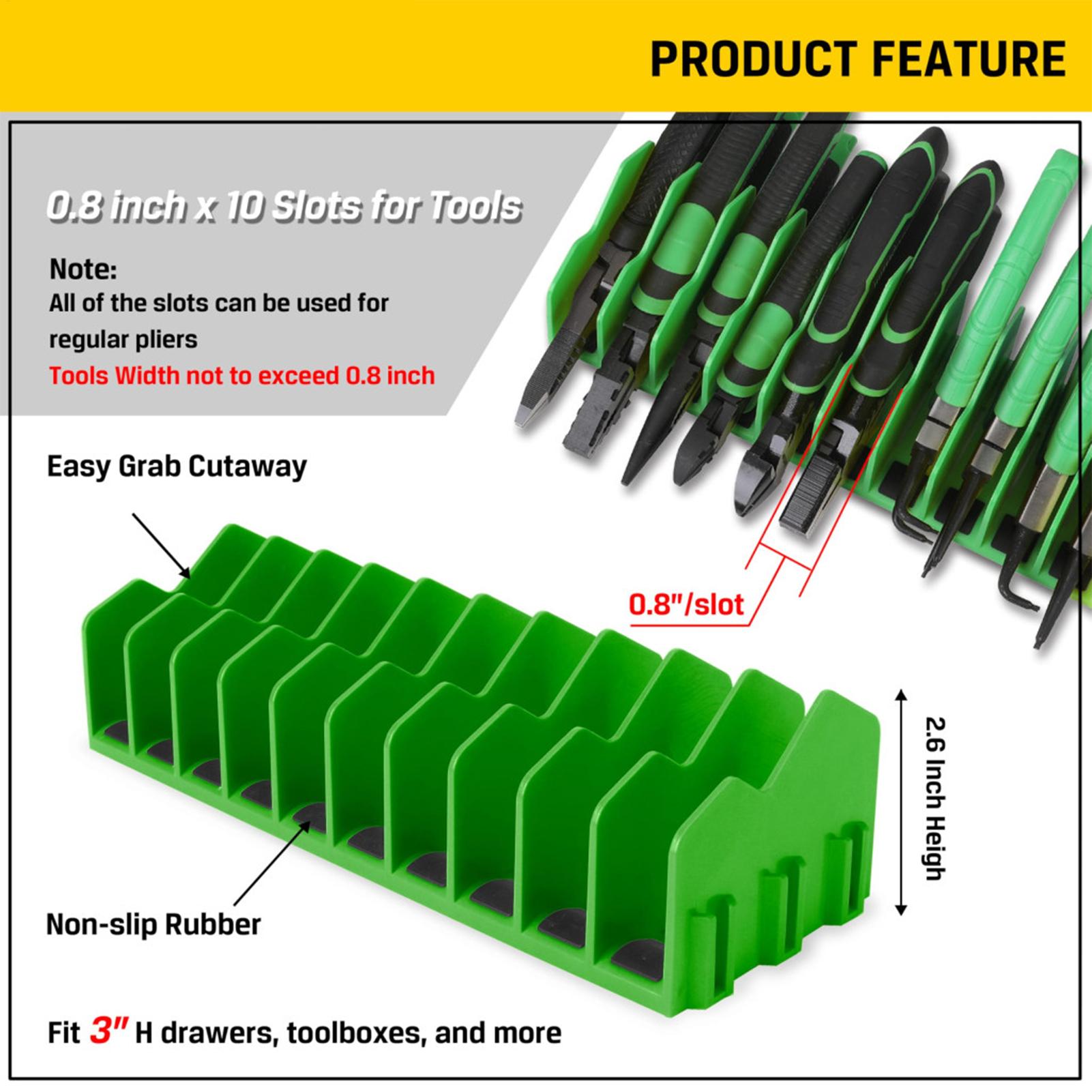 Plier Organizer Rack 10-Slot T - Men Accessories Drawer review and price