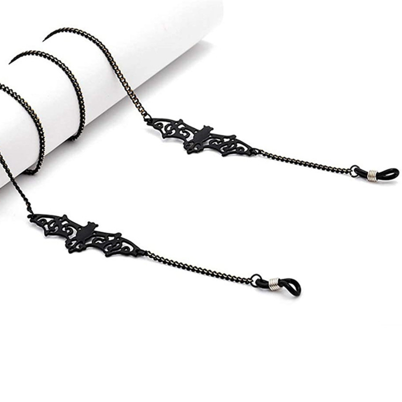 1-10PCS Gothic Bat Eyeglass Ch - Men Accessories Neck Chain review and price