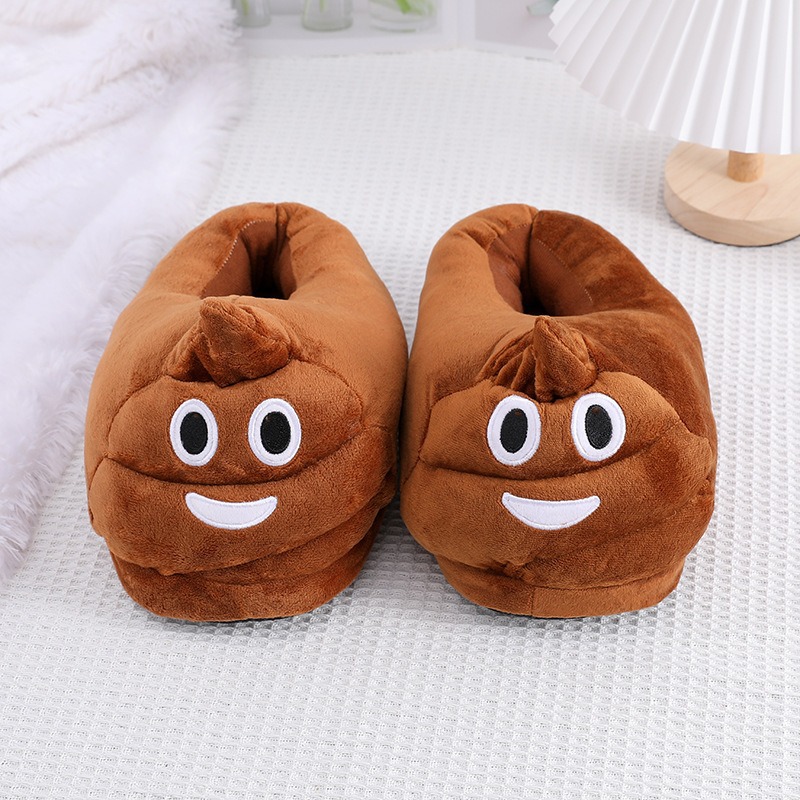 Funny Poop Emoji Plush Slipper - Men'S Accessories Rack review and price