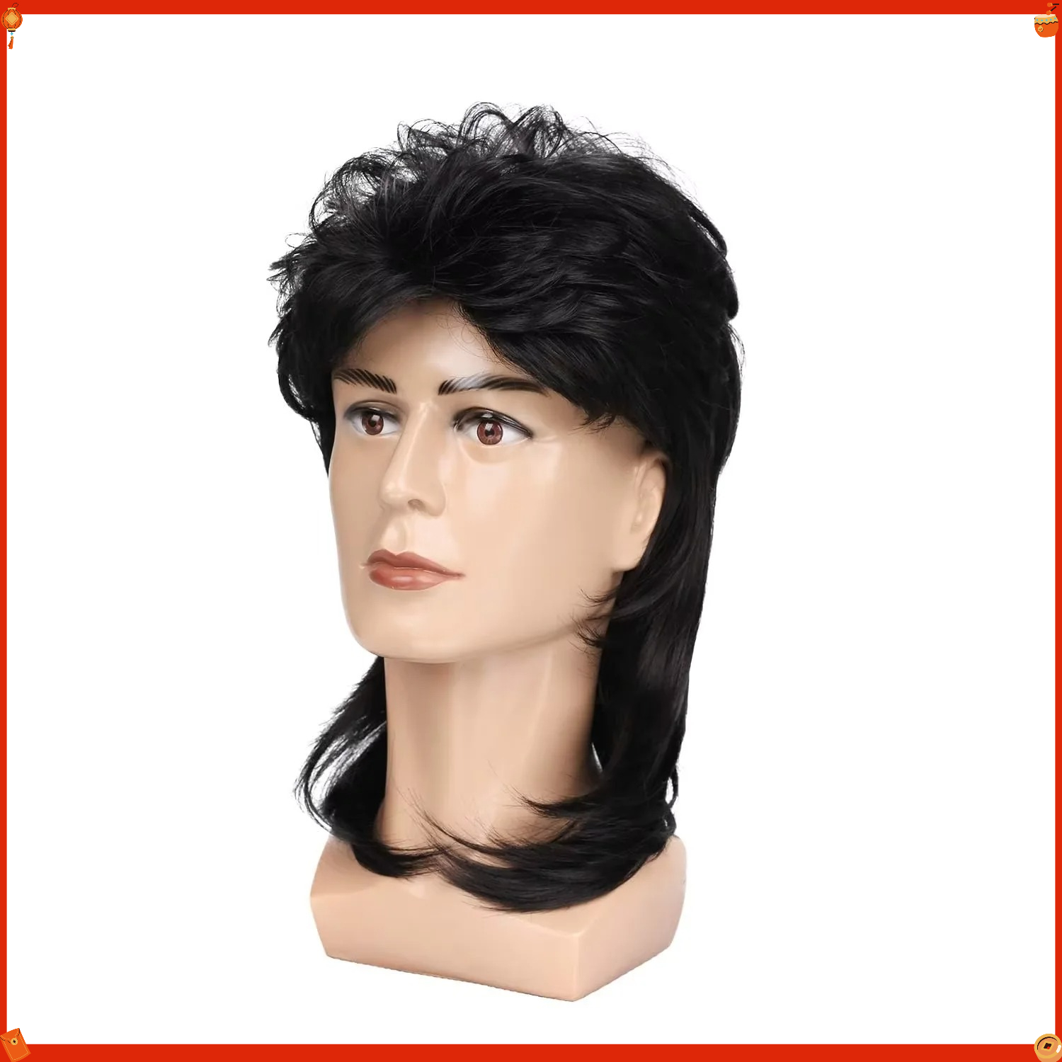 Synthetic Mullet Wig for Men 7 - Men'S Accessories In The 80S review and price