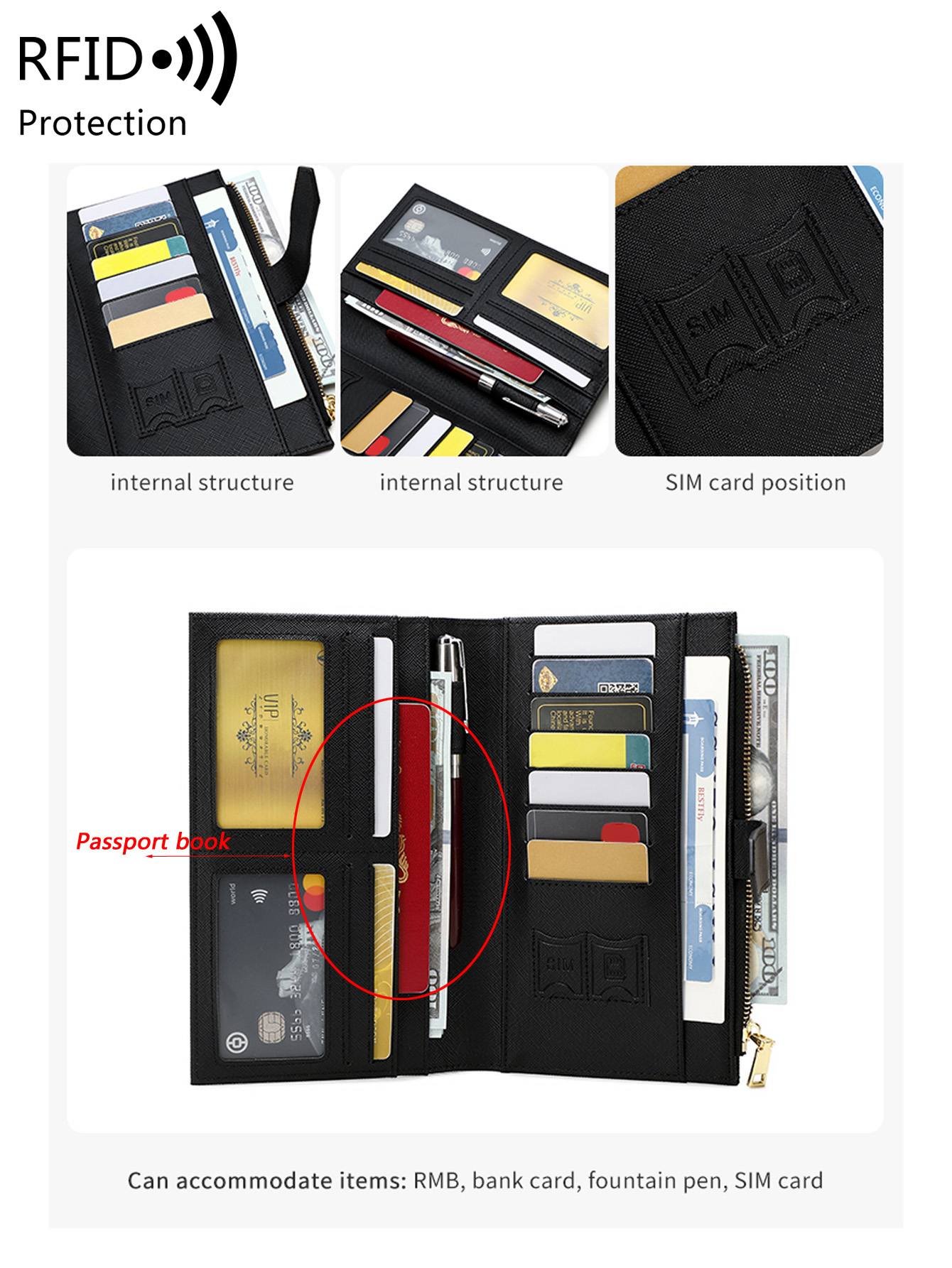 Fashionable PU leather airplan - Men'S Accessories Wallet review and price
