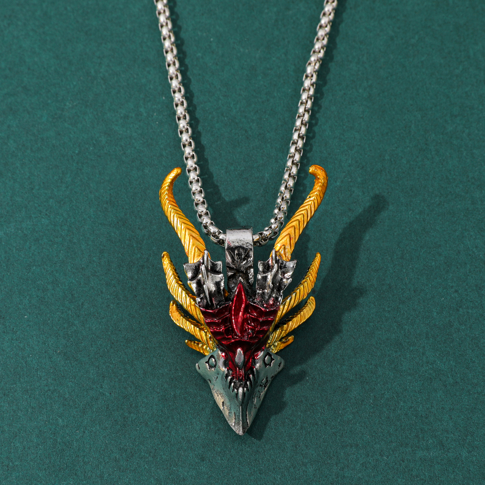Retro Hip-Hop Evil Dragon Head - Men'S Accessories Fashion review and price
