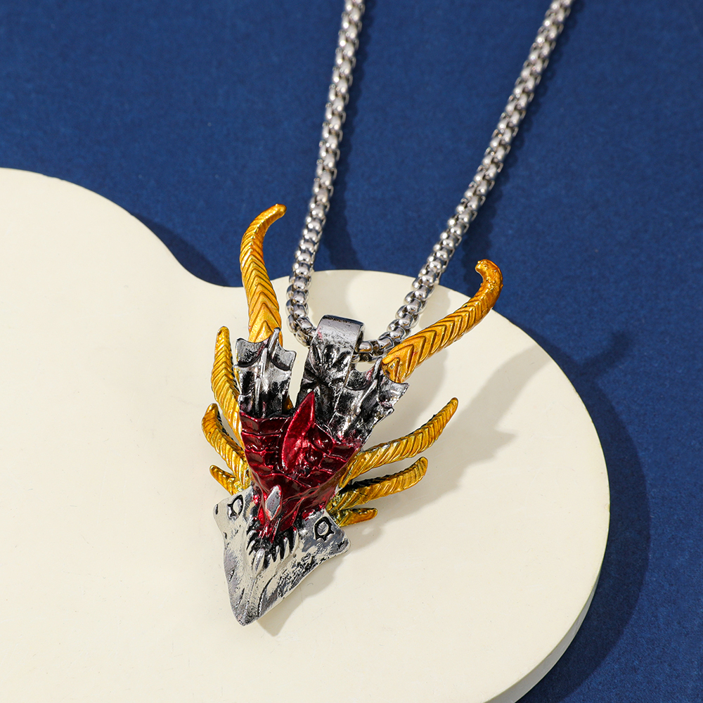 Retro Hip-Hop Evil Dragon Head - Men'S Accessories Fashion review and price