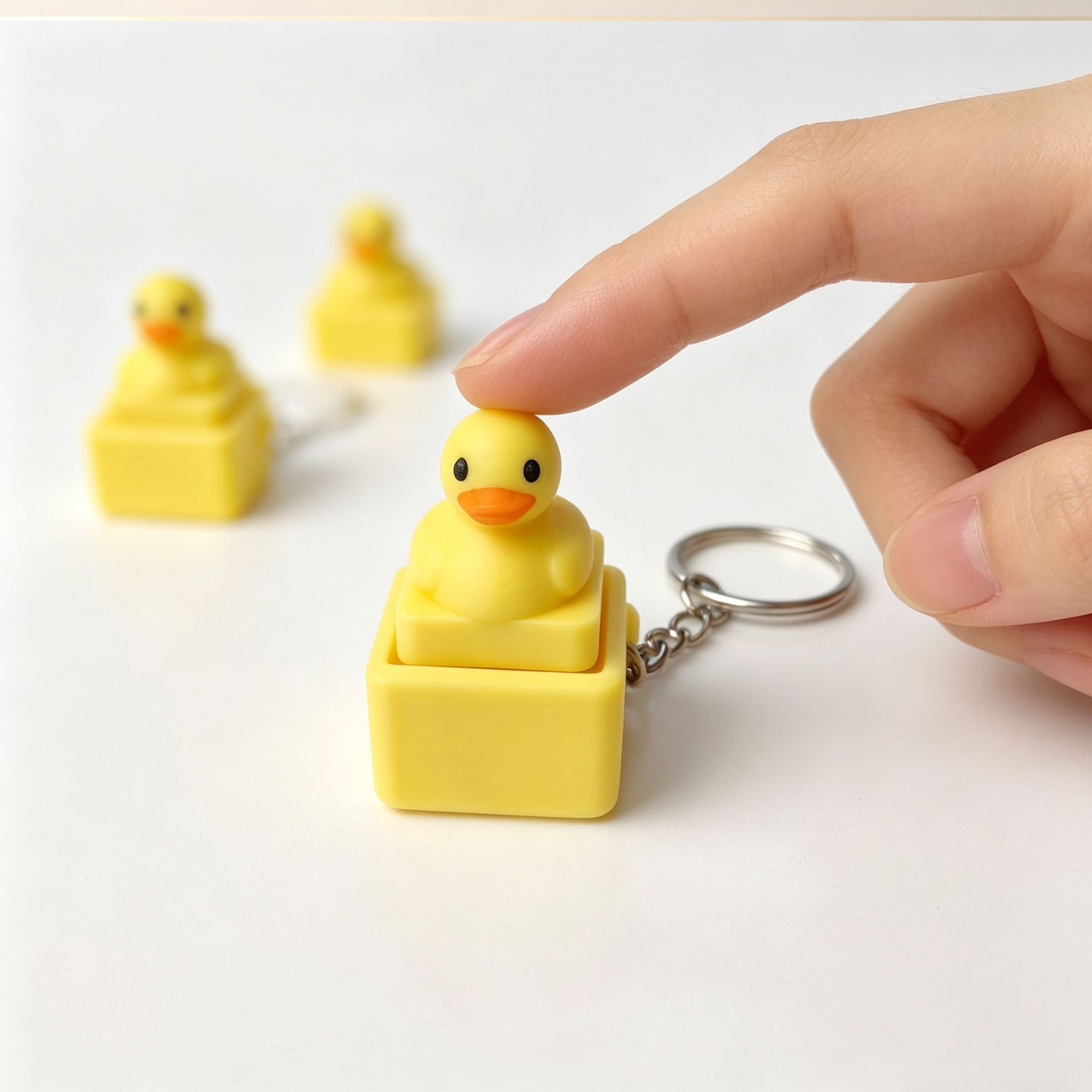 Cute Yellow Duck Press Keychai - Men Accessories Pendant review and price