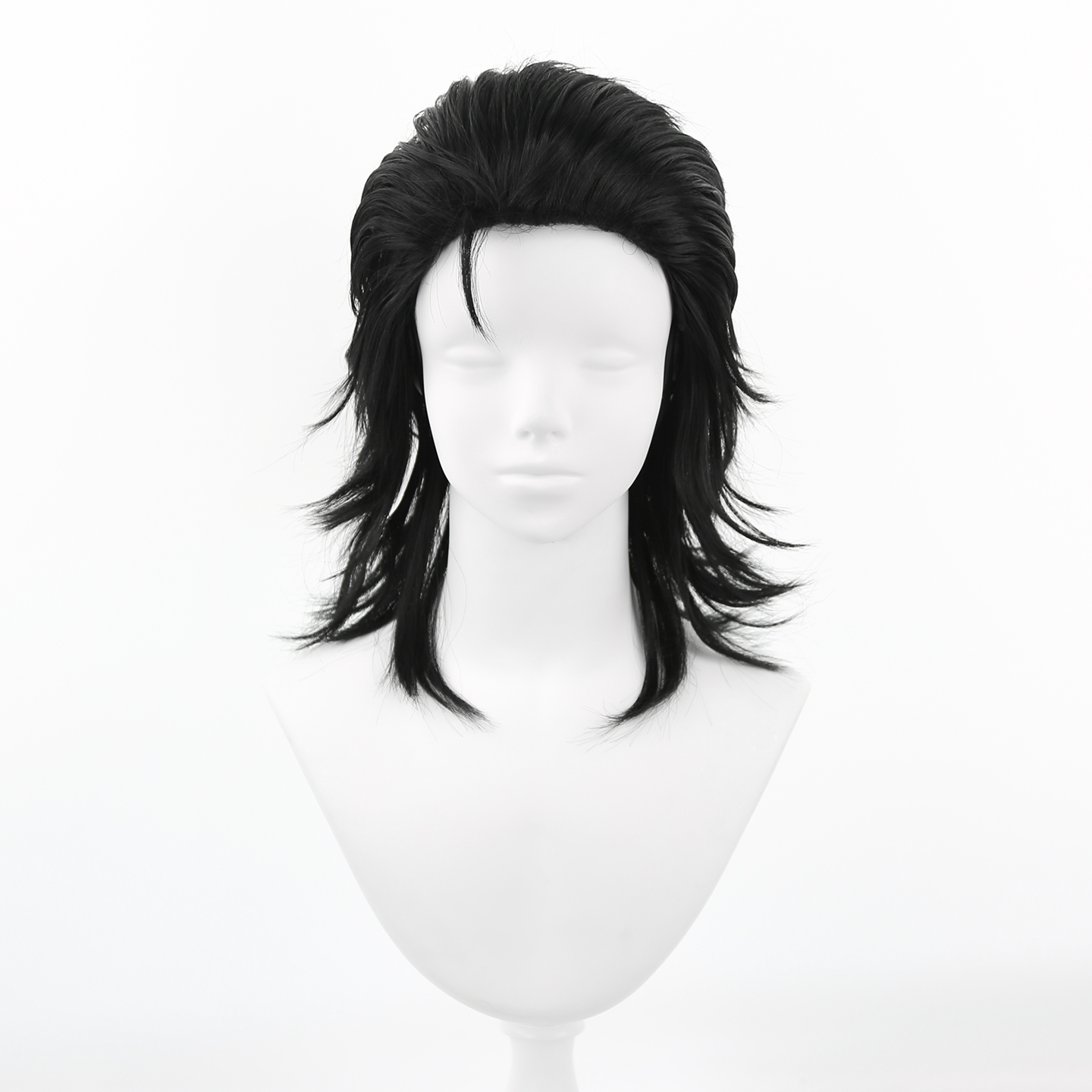 Men Black Synthetic Hair Mulle - Men'S Accessories In The 80S review and price