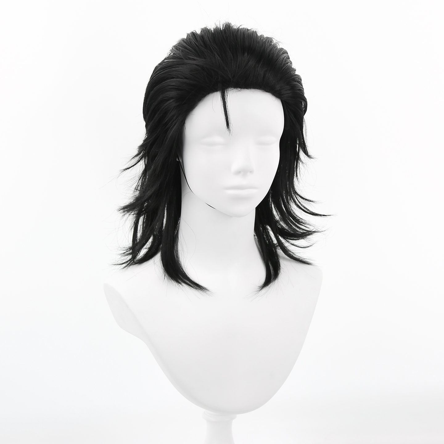 Men Black Synthetic Hair Mulle - Men'S Accessories In The 80S review and price
